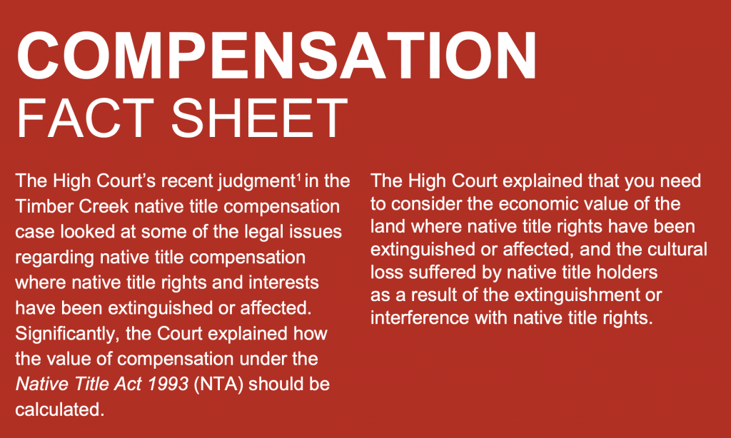 Impact Of The Native Title Act 1993