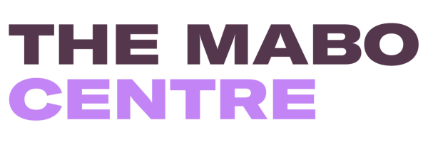 The Mabo Centre logo: 'THE MABO' in dark purple above 'CENTRE' in light purple.